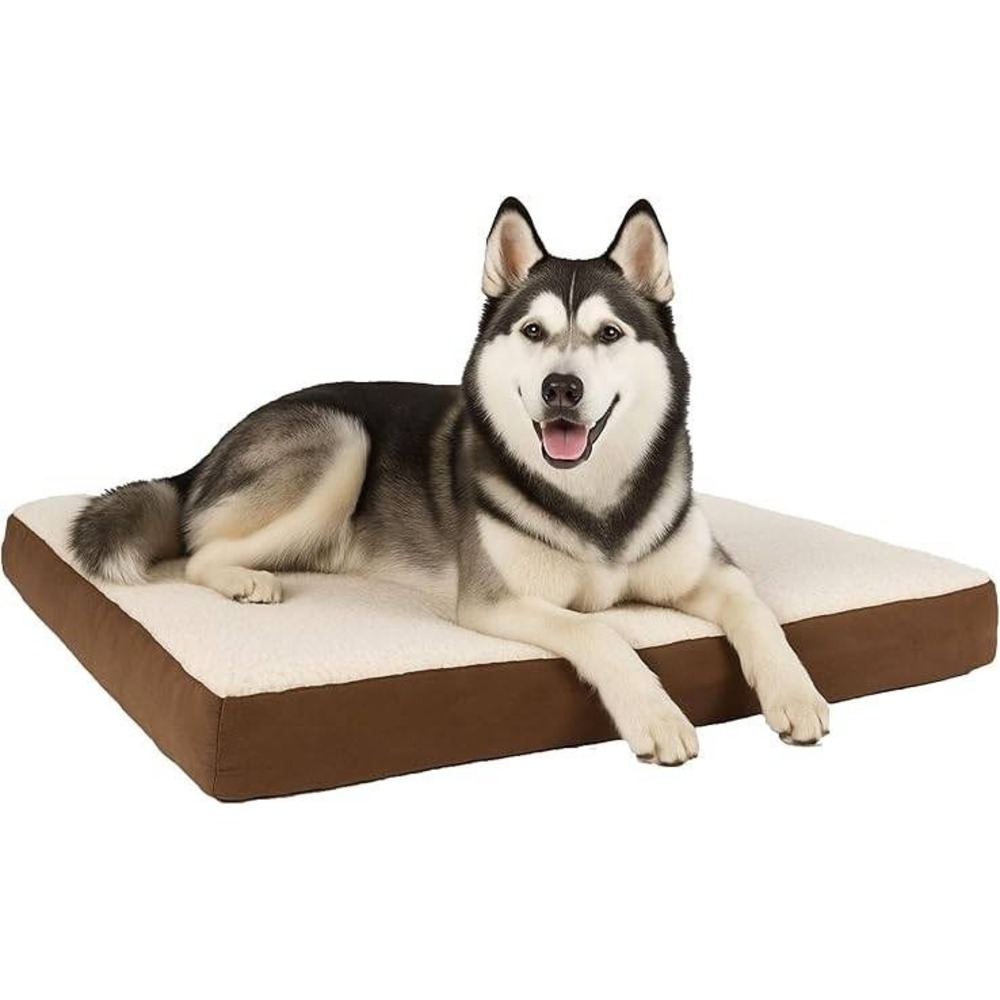 PETMAKER Orthopedic Dog Bed Memory Foam Crate Mat Machine Washable‎ 44x35